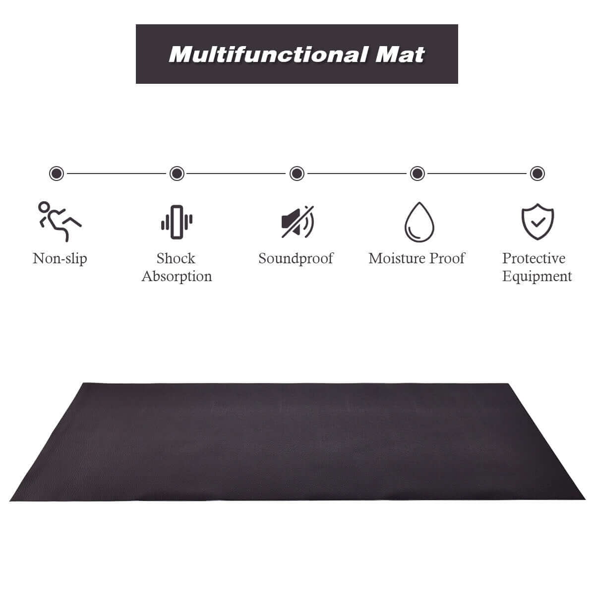 NNECW Floor Protect Exercise Equipment Mat for Home product image 5