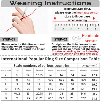 Gold Jawploy smart fitness ring with sleep, heart rate, pedometer, waterproof design, gesture controls, and 8-day battery life.