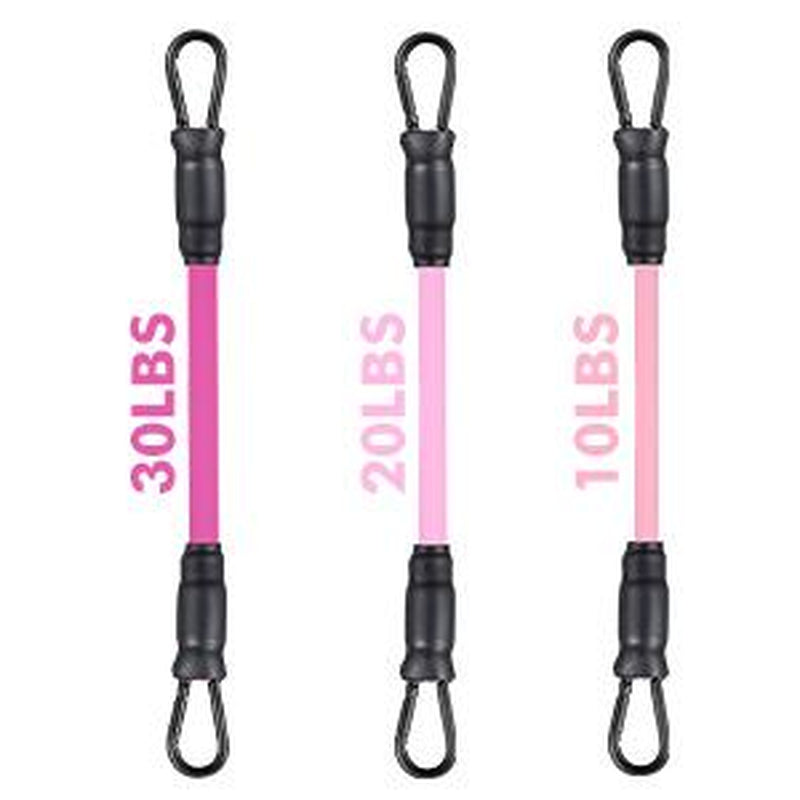 Black ankle resistance band set from My Store 2, showing multiple elastic bands for strength training and fitness exercises.
