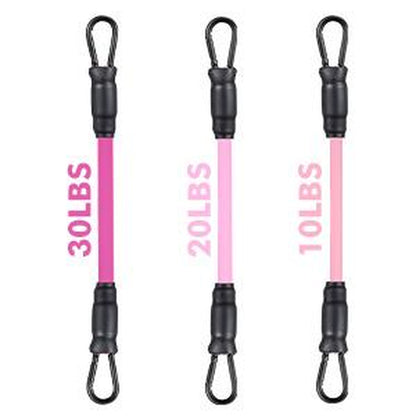 Black ankle resistance band set from My Store 2, showing multiple elastic bands for strength training and fitness exercises.