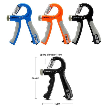 Black hand grip strength trainer by My Store 2, adjustable gym exerciser for grip and forearm strength training.