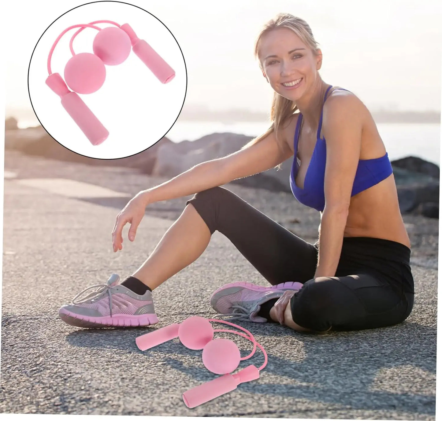 Blue CoreFlex Pro™ Automatic Rebound Fitness Board with textured surface for balance and cardio workouts.