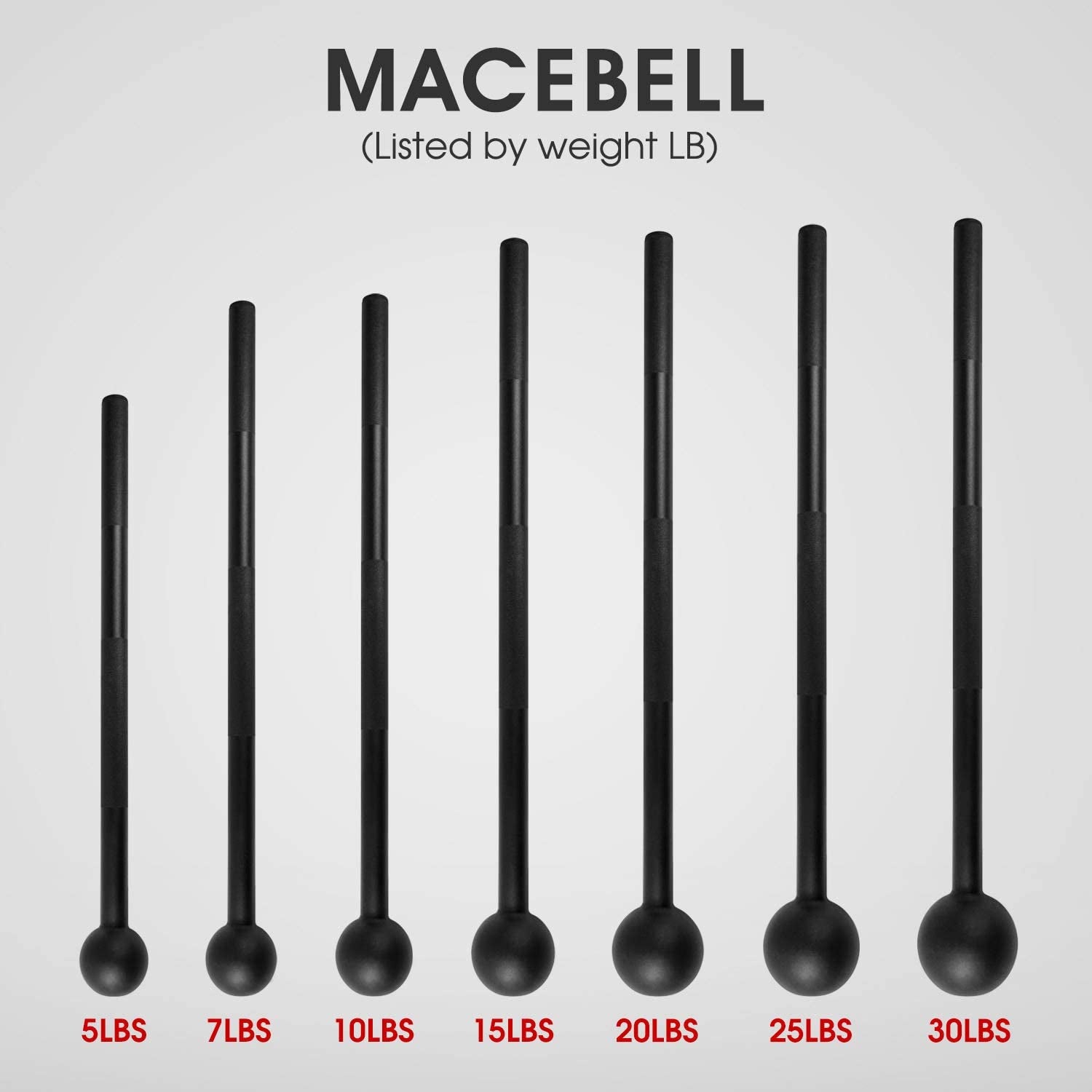 My Store 2 15lb steel mace bell for strength training, full-body workouts, shoulder, grip, and forearm exercises.