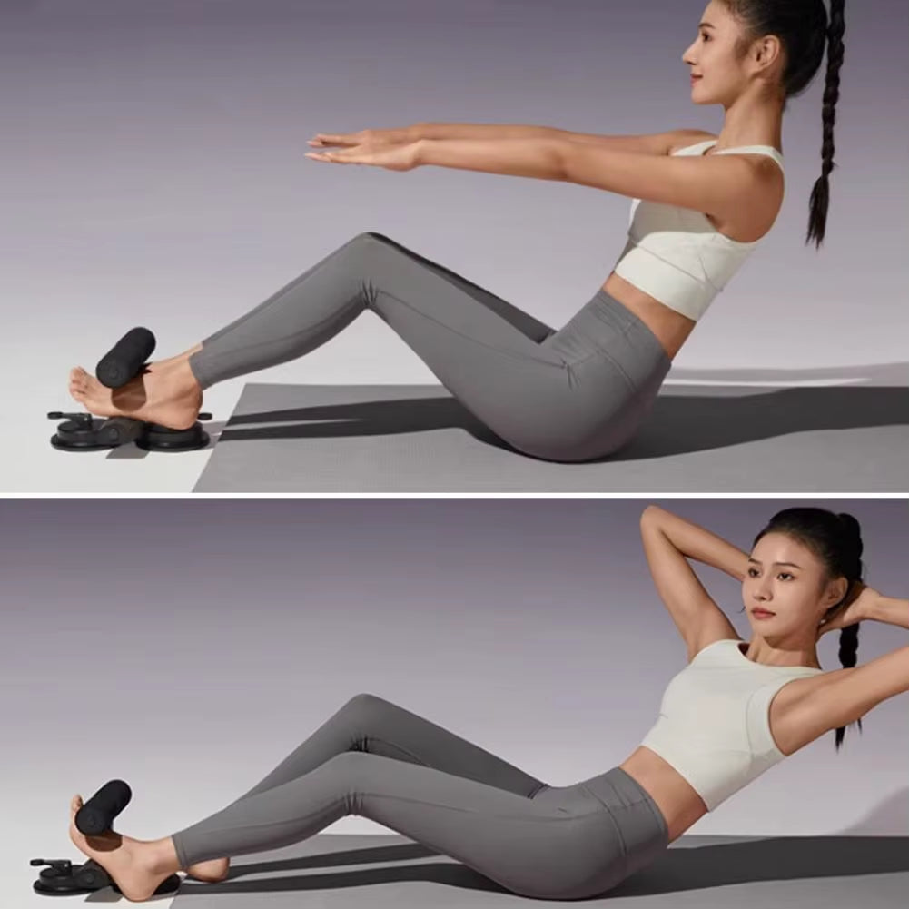 CoreMax™ Sit-Up Assistant Bar with Resistance Band from My Store 2, featuring dual suction cups for home gym core workouts.