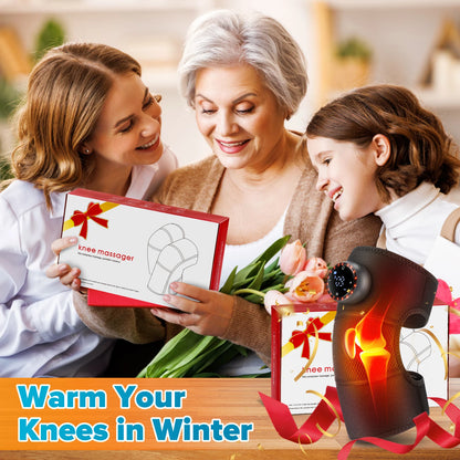 ThermaRelief™ electric heated shoulder and knee massager with vibration therapy, designed for targeted pain relief and comfort.