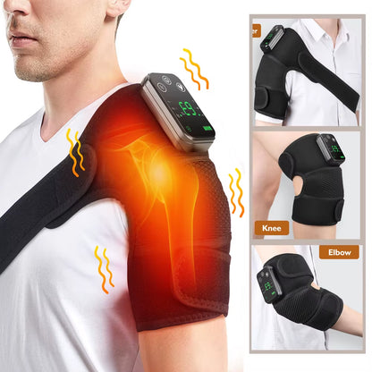 My Store 2 ThermaRelief electric heated shoulder and knee massager with heating and vibration features for pain relief.