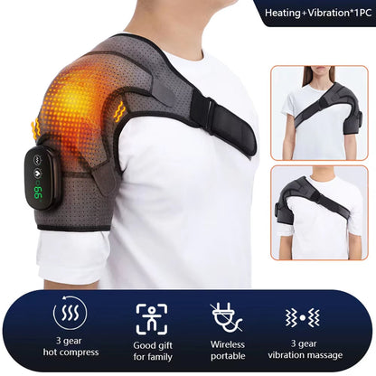 Electric heated shoulder and knee massager by My Store 2 with vibration therapy for pain relief and muscle relaxation.