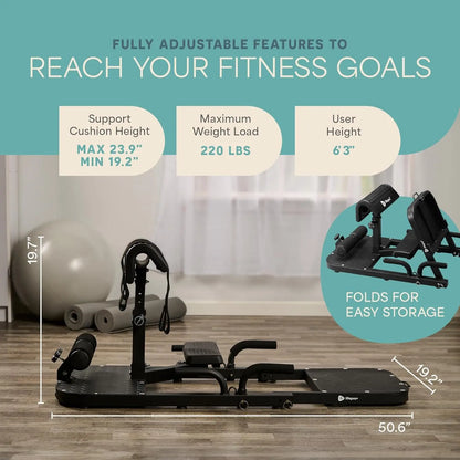 My Store 2 Bootylicious Gluteblast hip thrust device for glute and hip toning exercises, shown in use.