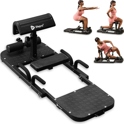 Bootylicious Gluteblast Hip Thrust Device by My Store 2, compact workout equipment for glute strengthening and toning.