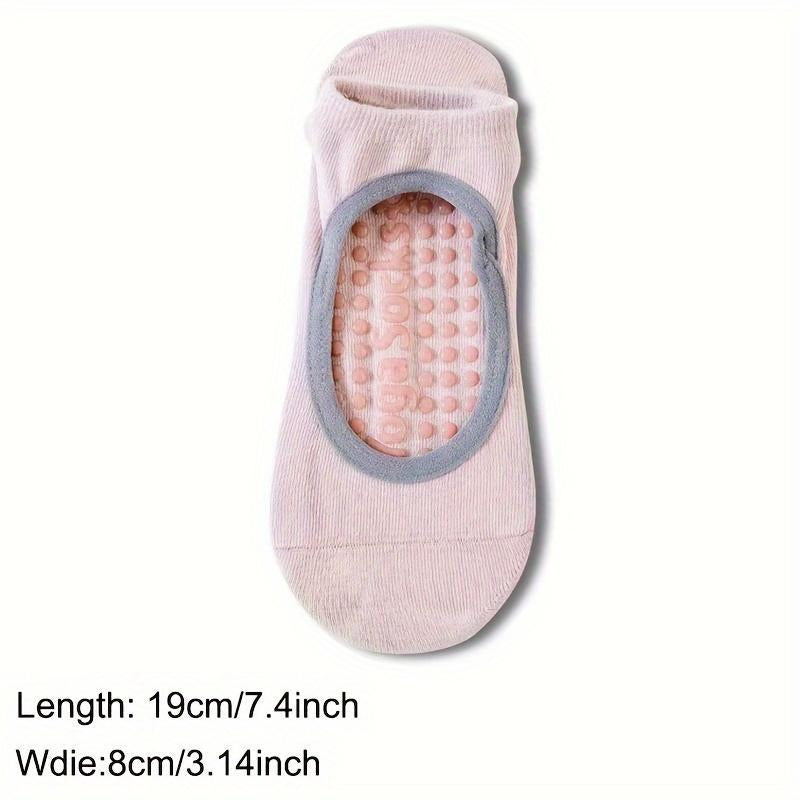 Women's colorful non-slip yoga socks by My Store 2, featuring comfortable, stretchy fabric and grip soles for stable practice.