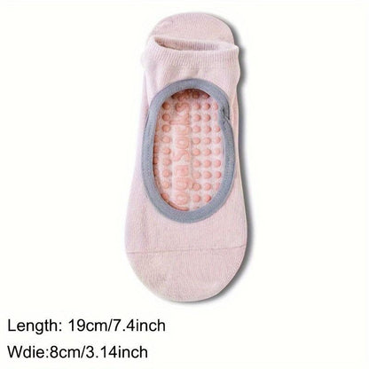 Women's colorful non-slip yoga socks by My Store 2, featuring comfortable, stretchy fabric and grip soles for stable practice.