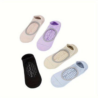 Mixed color women's non-slip yoga socks by My Store 2, comfortable and ideal for yoga practice.