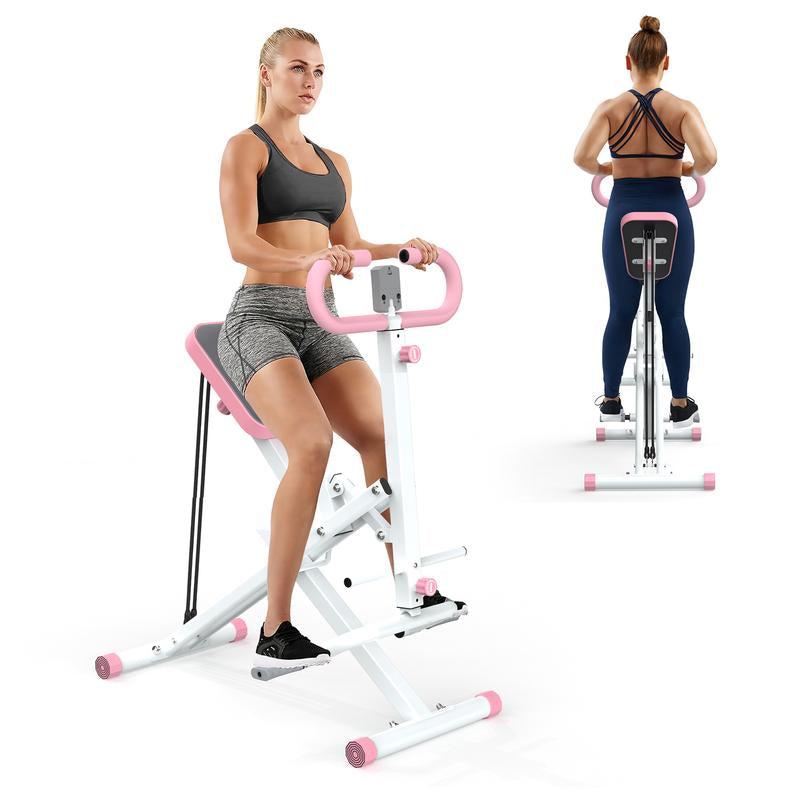 Pink foldable Squat Rodeo core exercise machine by My Store 2, designed for versatile home workouts and core strengthening.