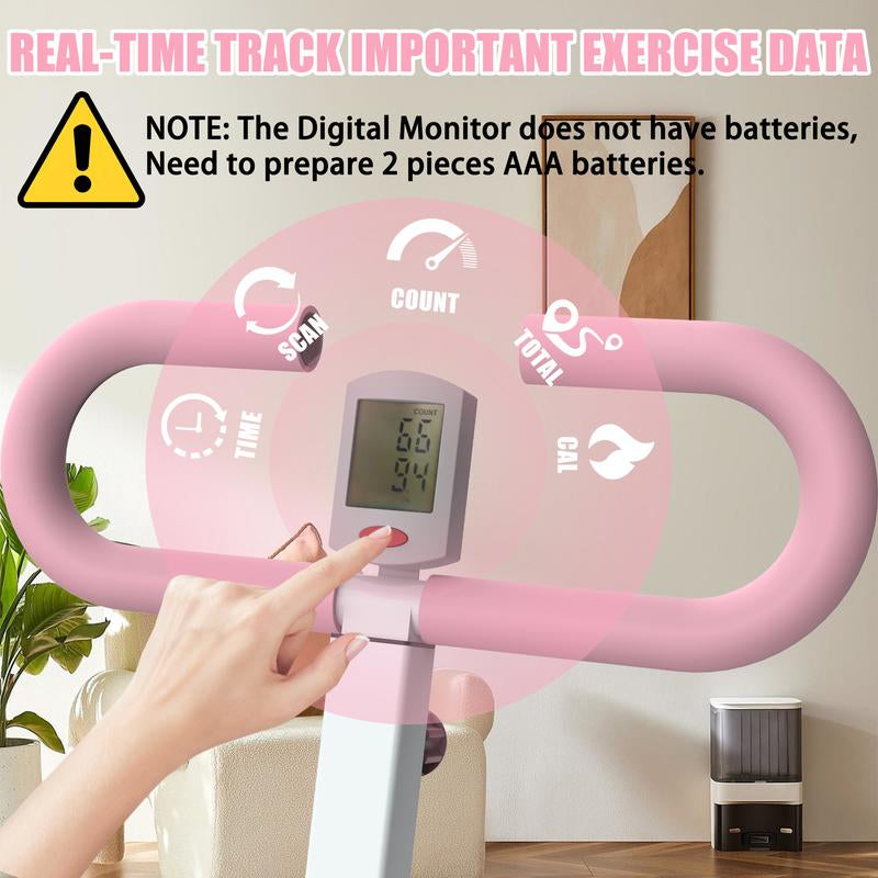 Pink foldable squat rodeo core exercise machine from My Store 2, compact design for home workouts and core strengthening.