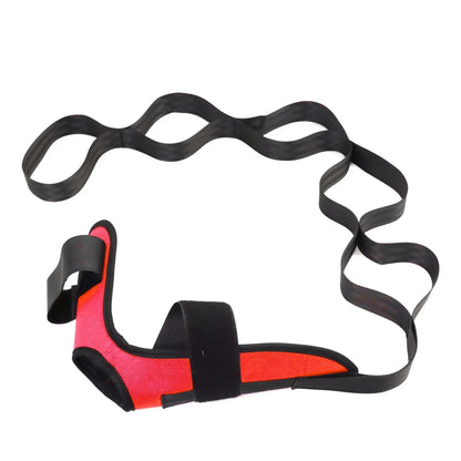 Red yoga foot stretching band from My Store 2, designed for flexibility exercises and improving foot and leg stretch.
