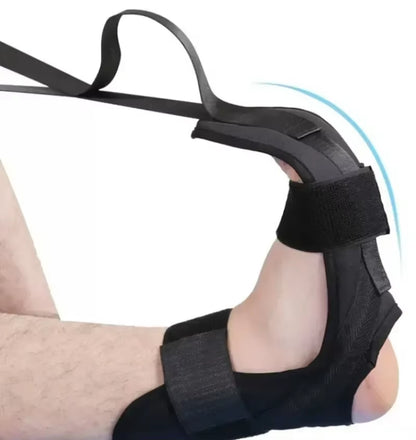 Red yoga foot stretching band from My Store 2, showing a close-up of the elastic band designed for flexibility exercises.