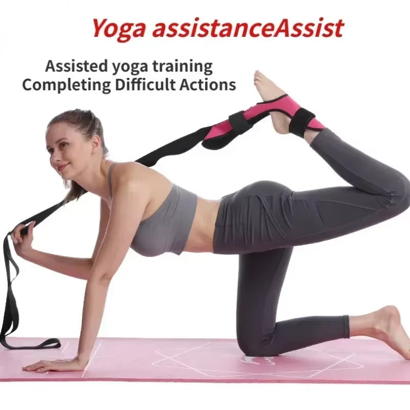Red yoga foot stretching band from My Store 2, designed for flexibility exercises and foot stretching routines.