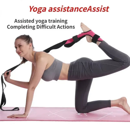 Red yoga foot stretching band from My Store 2, designed for flexibility exercises and foot stretching routines.