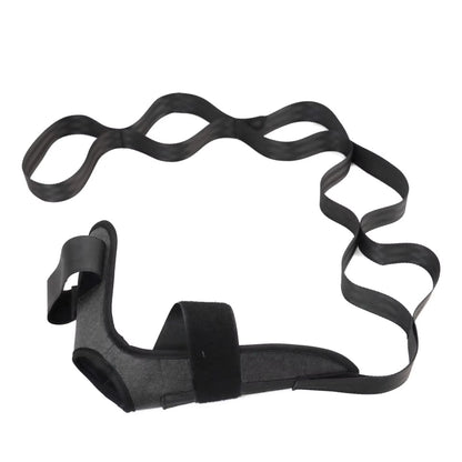 Red yoga foot stretching band from My Store 2, designed for improving flexibility and foot stretching exercises.