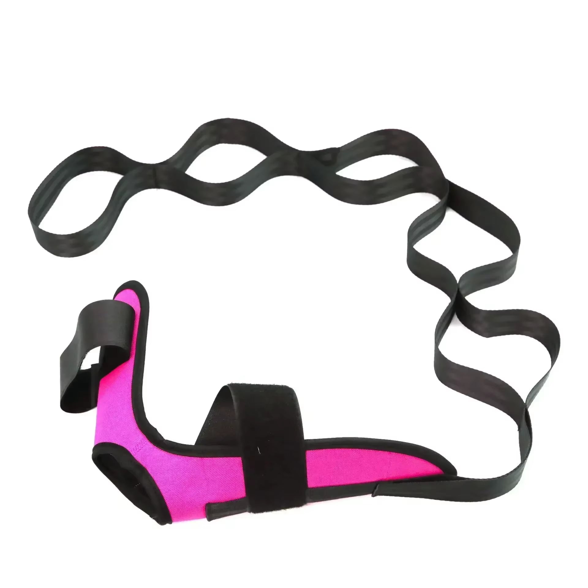 Red yoga foot stretching band from My Store 2, designed for flexibility and foot stretching exercises.