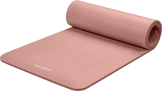 My Store 2 Solana Yoga Mat, 1/2-inch thick non-slip exercise mat with nylon strap, 72x24 inches, BPA-free for Pilates and fitness.