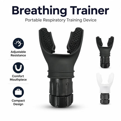 White AirBoost Pro™ breathing trainer from My Store 2 for improving lung strength and peak athletic performance.