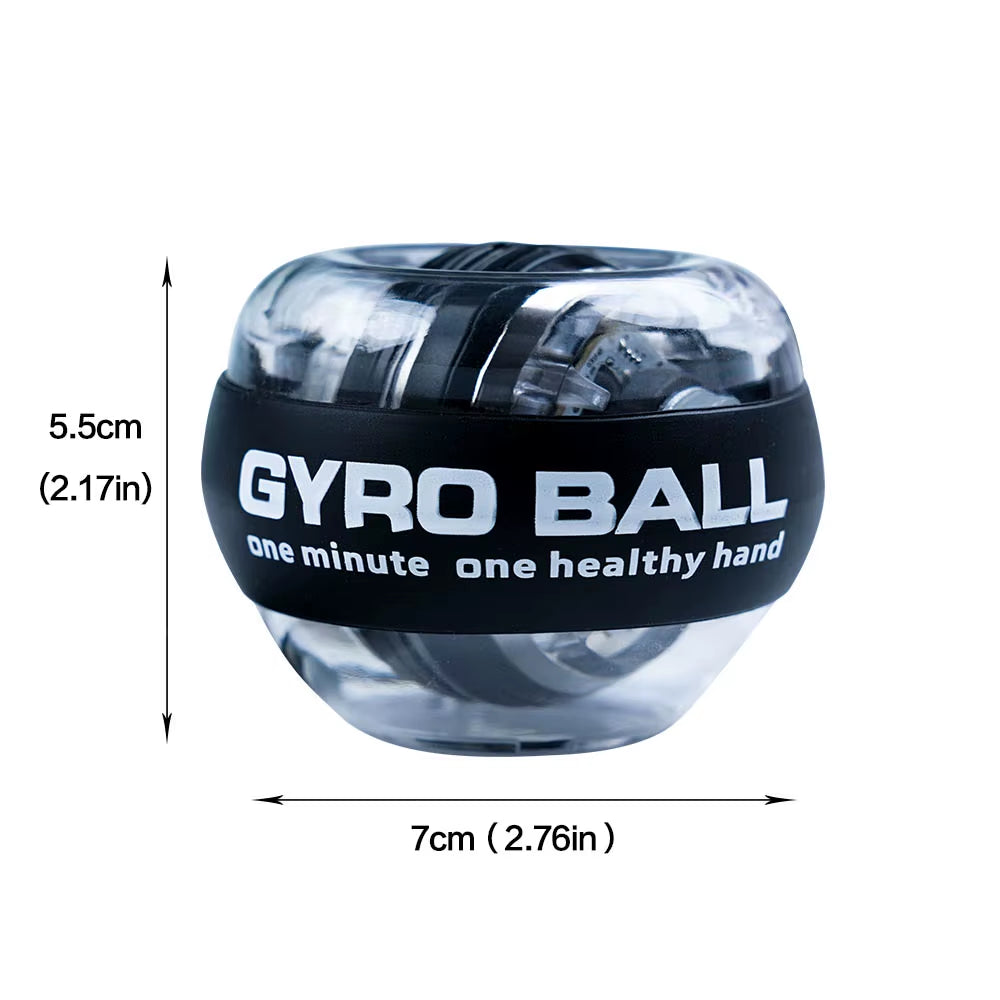 My Store 2 GyroForce LED Power Wrist Ball with colorful lights, compact design for portable strength training and wrist exercise.