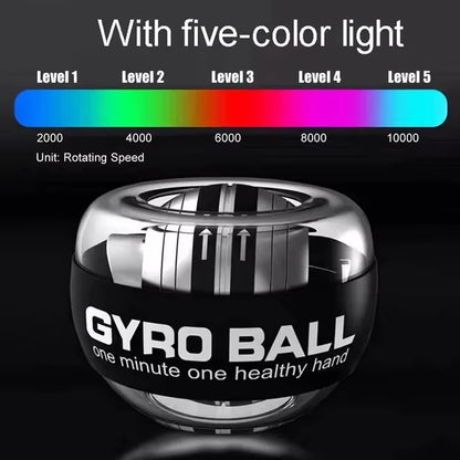 My Store 2 GyroForce LED Power Wrist Ball with colorful lights for wrist strength training and portable fitness.