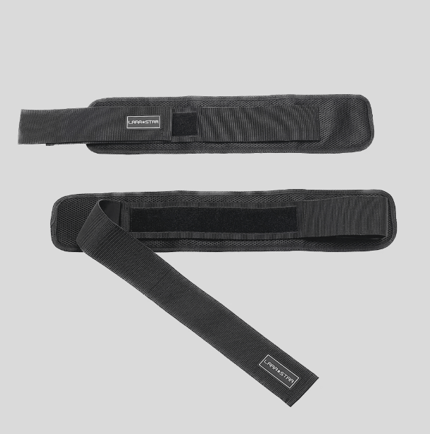 Hip thrust belt for booty workouts, featuring padded straps for comfort during exercise.