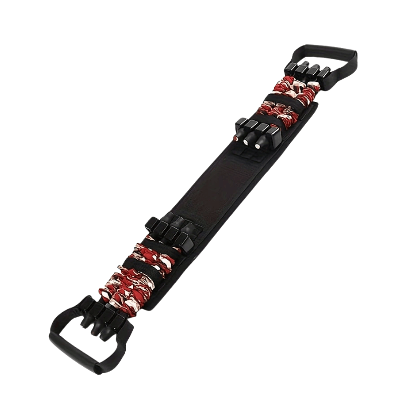 Chest resistance band for home workouts, ideal for strengthening upper body and chest during exercise.