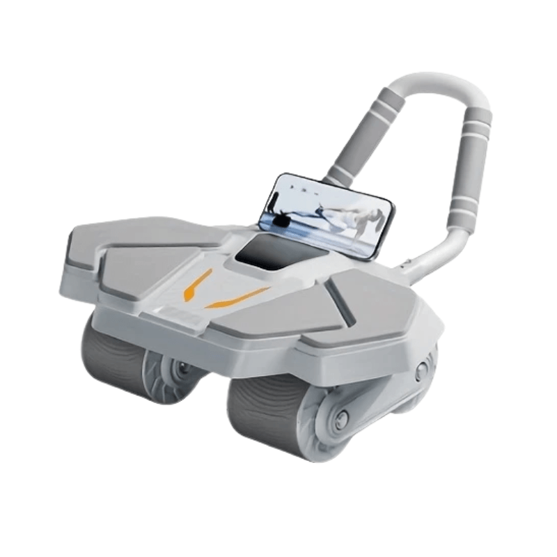4-wheel ab roller with elbow support for effective core workouts, ergonomic design, perfect for home and gym use.