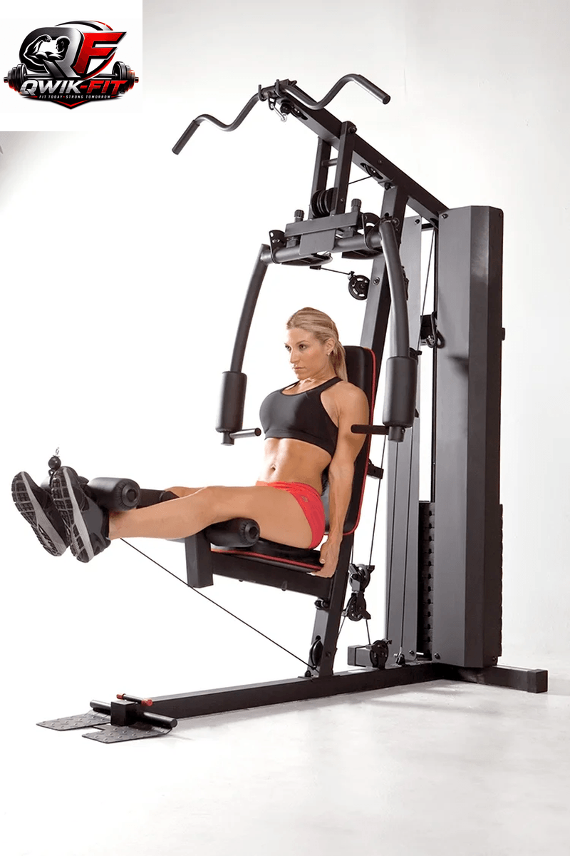 MKM-81010 Dual-Function Home Gym System with 200 lb Weight Stack