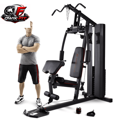 MKM-81010 Dual-Function Home Gym System with 200 lb Weight Stack