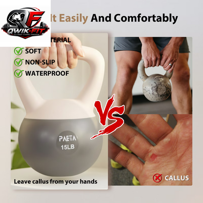 Soft Kettlebell Set –15Lbs Anti-Slip Grip & Wide Handle Design,Soft Kettlebell Set, Gentle Floor-Friendly Impact, for Home Functional Training, Home Gym
