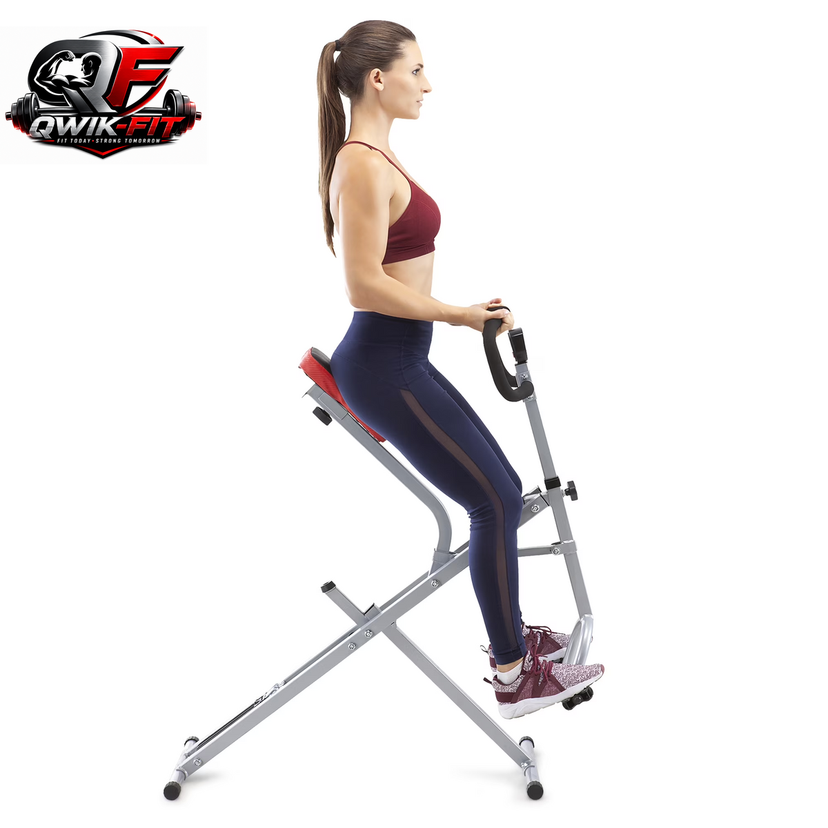 Marcy Fitness Squat Rider Machine Bench, Black, Steel Frame, 28 Lb
