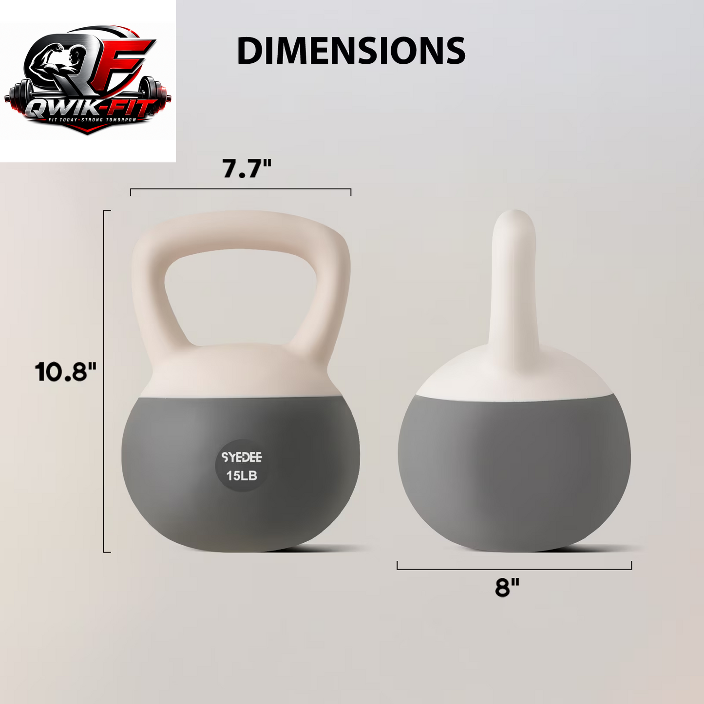 Soft Kettlebell Set –15Lbs Anti-Slip Grip & Wide Handle Design,Soft Kettlebell Set, Gentle Floor-Friendly Impact, for Home Functional Training, Home Gym