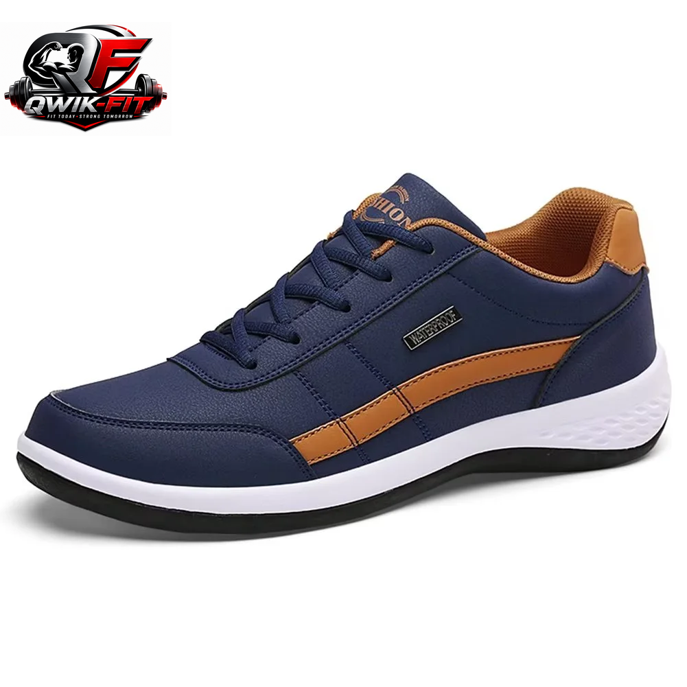 Mens Shoes Fashion Running Sneaker Casual Leather Sport Shoes Breathable Comfortable Walking Shoes
