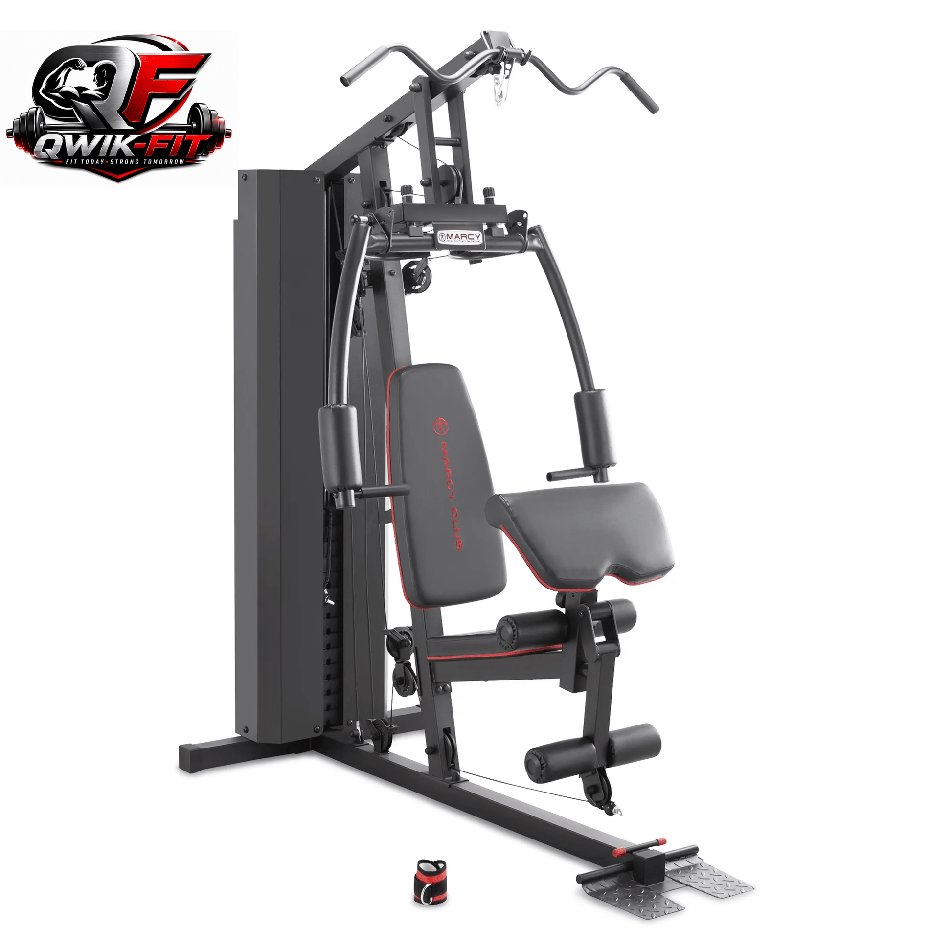 MKM-81010 Dual-Function Home Gym System with 200 lb Weight Stack