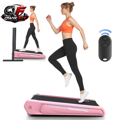 Walking Pad 2.5HP Brushless Motor 300Lbs Weight Capacity,Portable under Desk Treadmill with App Remote Control,Low-Noise Desk Treadmill in LED Display,Installation-Free