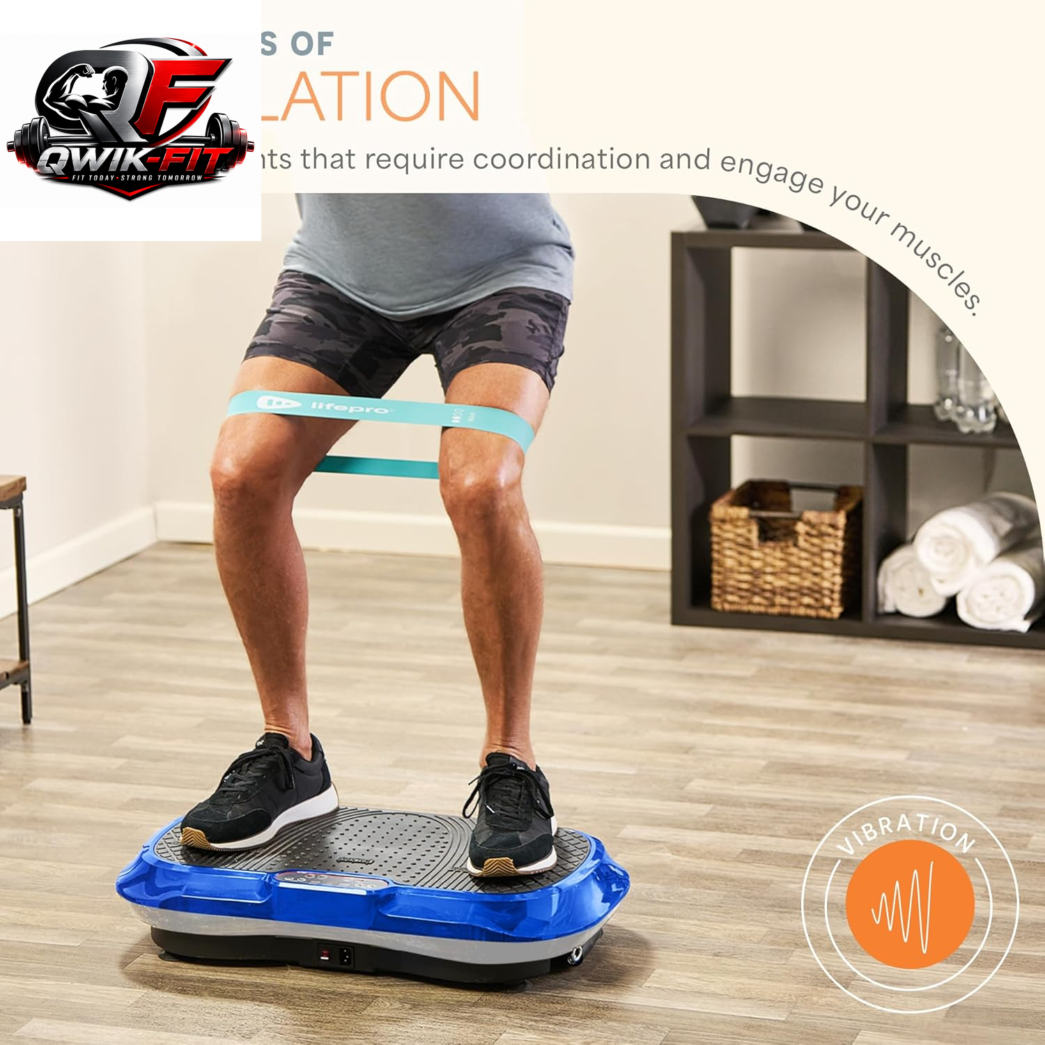 LifePro Waver Vibration Plate Exercise Machine with 99 Speeds, 10 Programs, Resistance Bands and 330 lb Capacity