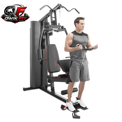 MKM-81010 Dual-Function Home Gym System with 200 lb Weight Stack