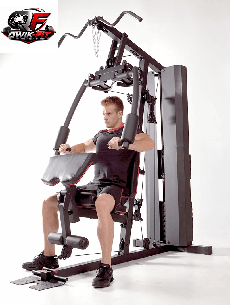 MKM-81010 Dual-Function Home Gym System with 200 lb Weight Stack