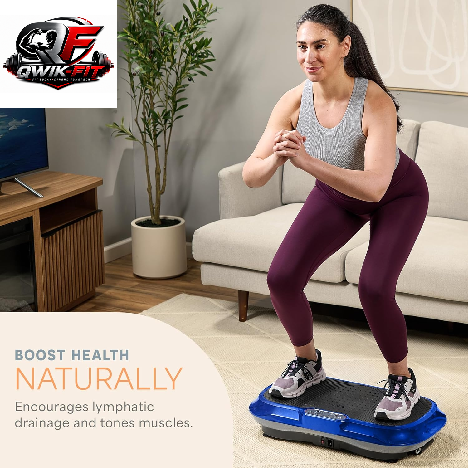 LifePro Waver Vibration Plate Exercise Machine with 99 Speeds, 10 Programs, Resistance Bands and 330 lb Capacity