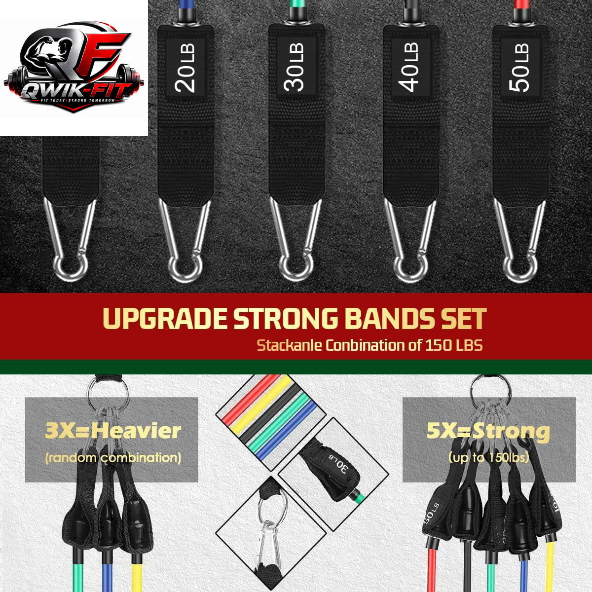 Ultimate Resistance Bands Set with Handles - Perfect for Home Workouts, Strength Training & Fitness for Men and Women