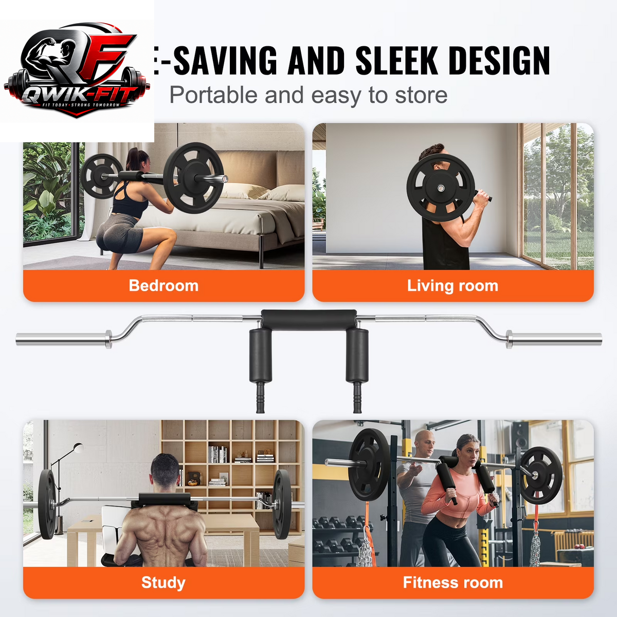 BENTISM Heavy-Duty Safety Squat Bar - 700LB Weight Lifting Attachment for Ultimate Fitness Performance