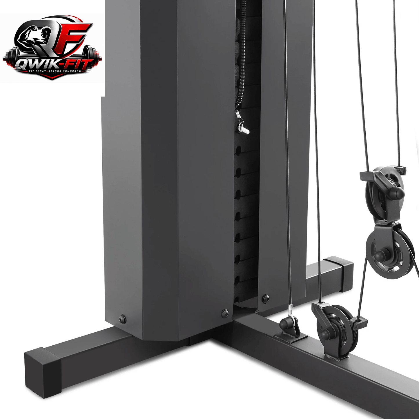 MKM-81010 Dual-Function Home Gym System with 200 lb Weight Stack