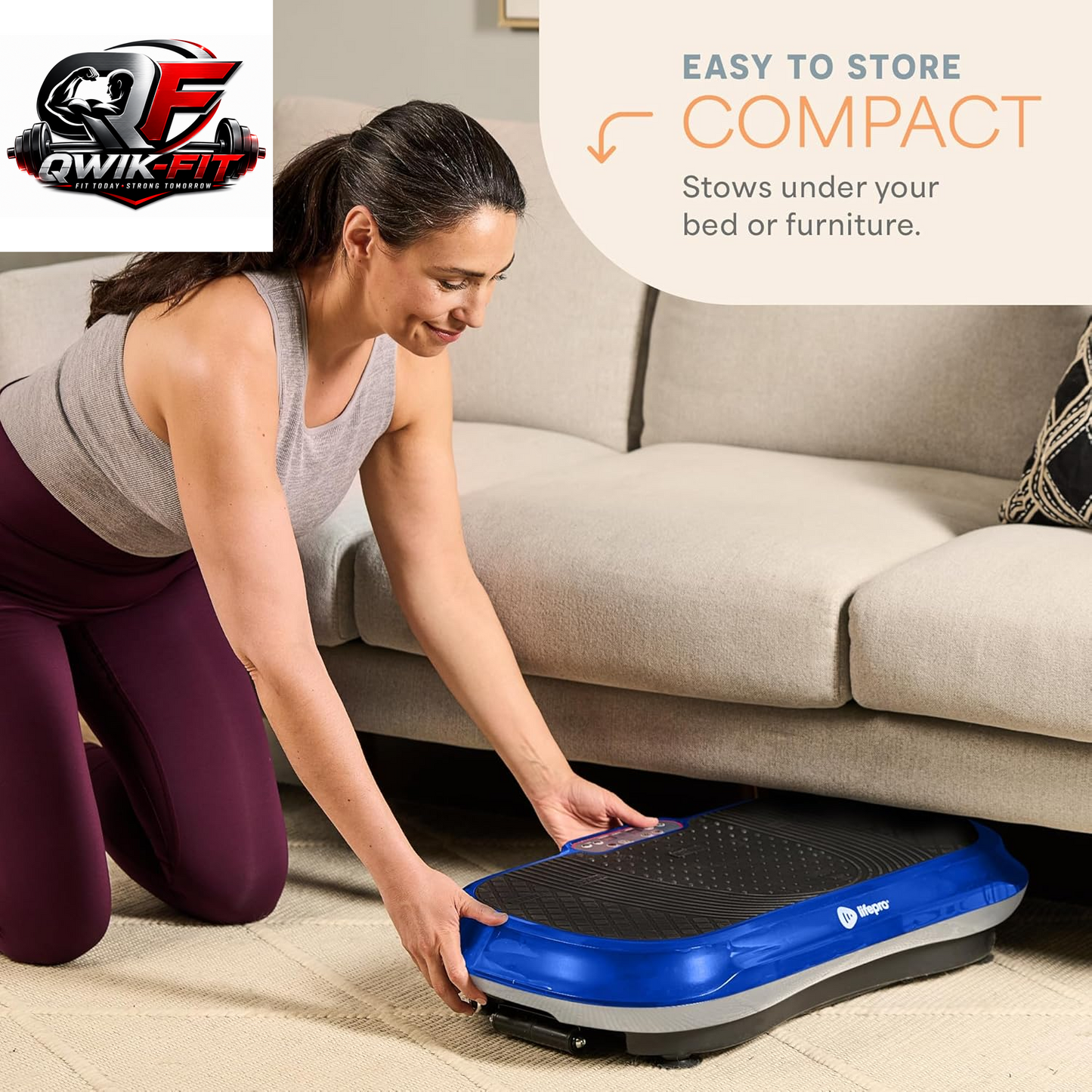 LifePro Waver Vibration Plate Exercise Machine with 99 Speeds, 10 Programs, Resistance Bands and 330 lb Capacity