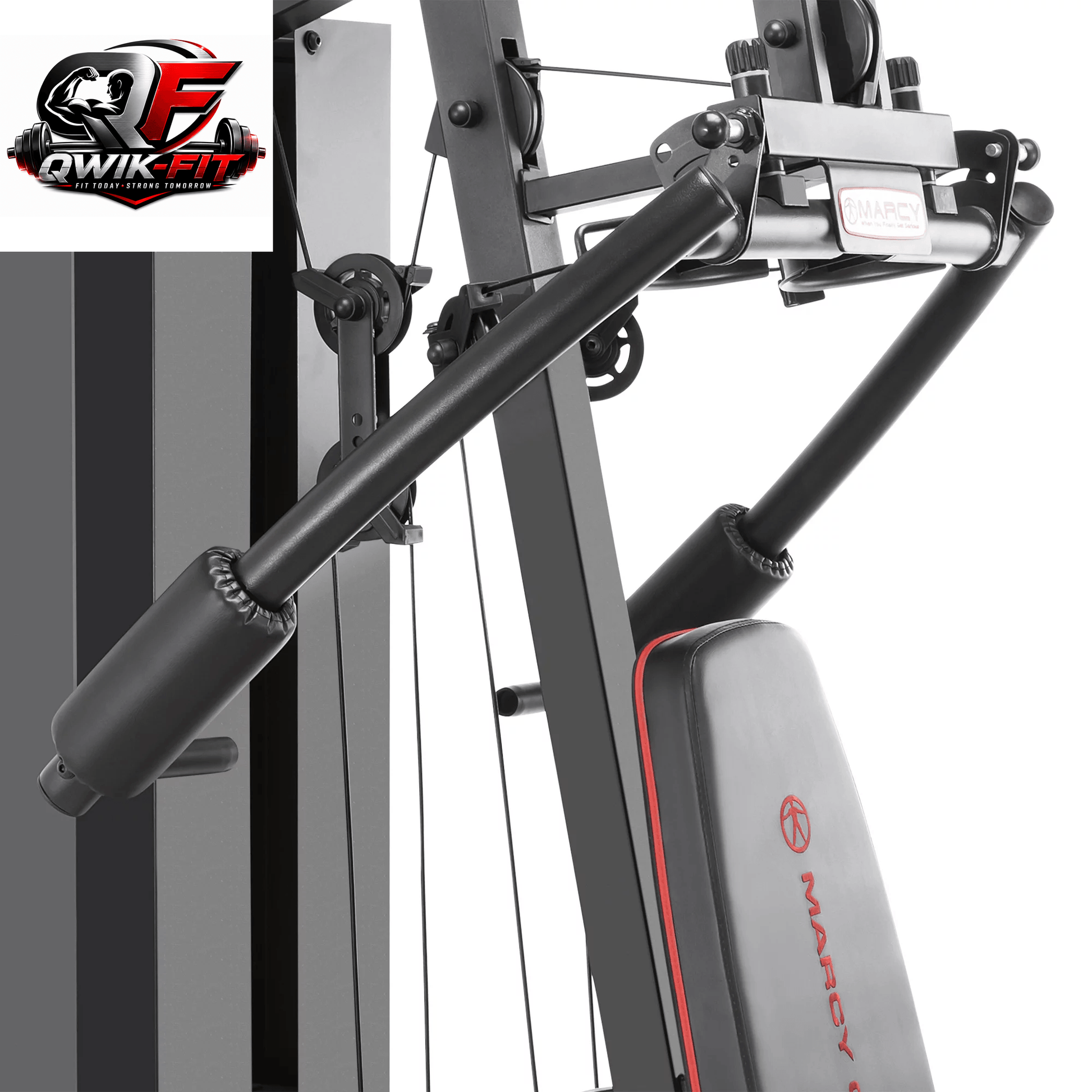 MKM-81010 Dual-Function Home Gym System with 200 lb Weight Stack