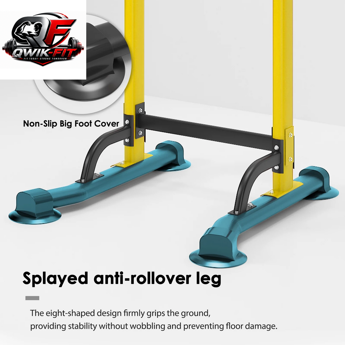 SOGES Adjustable Power Tower - Versatile Dip Stands & Pull-Up Bar for Home Gym - Yellow