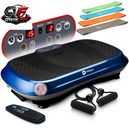 LifePro Waver Vibration Plate Exercise Machine with 99 Speeds, 10 Programs, Resistance Bands and 330 lb Capacity